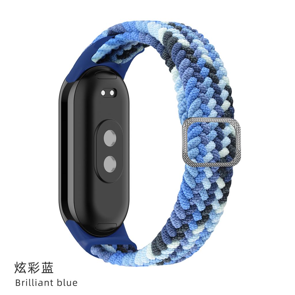 Ремешок для Xiaomi Mi Band 10 9 8 Эластичный плетеный Solo Loop Регулируемая пряжка Замена correa bracelet для Miband 4 3 5 6 7