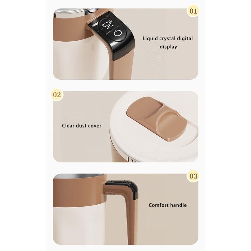 Портативный 300 мАч аккумулятор Магнитная чашка для смешивания Эффективная магнитная чашка для смешивания Чашка для автоматического перемешивания для функционального использования