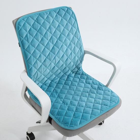 Plush Seat Cushion with Adjustable Design Soft Comfortable Chair Pad Removable Foldable Backrest Cushion