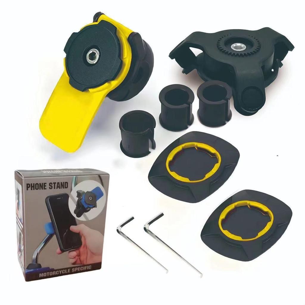 Motorcycle & Bicycle Phone Holder with Shock Absorption for Navigation
