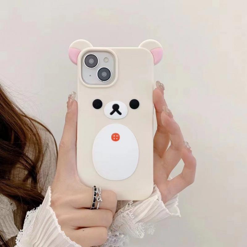 3D Чехол Rilakkuma для iPhone 14/13/12/11/15/14/Max - Защита от падений