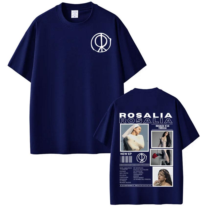 Singer Rosalía LUX Album Tour Print Tshirt Men Women Fashion Cotton Tshirts Oversized Hiphop Casual Comfort T Shirts Top