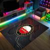 Feyenoord Design Crystal Velvet Carpet Cozy Non?Slip Printed Rug For Bedroom Living Room Entrance