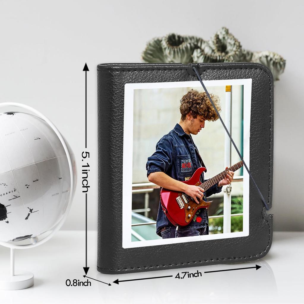 Rieibi FUJIFILM Instax Cute Instax Compatible with Polaroid Instax Instax Album Inch Holds 28 Can Also Store Business Cards and Cash PU Album for