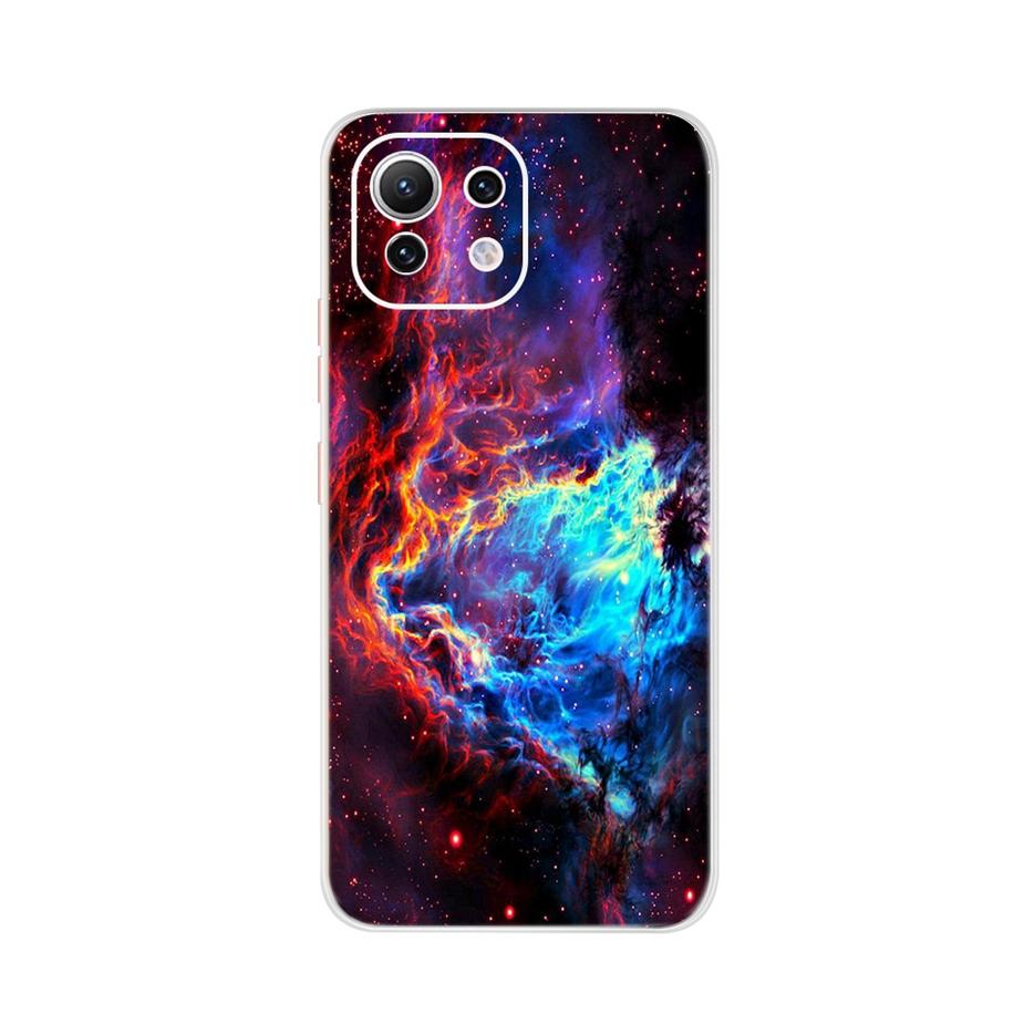 Чехол для Xiaomi Mi 11 Lite Милый мультяшный чехол для телефона Xiaomi Mi 11 Lite 5G Чехлы Mi11 Lite 11Lite Мягкий ТПУ Fundas Capa 6.55''