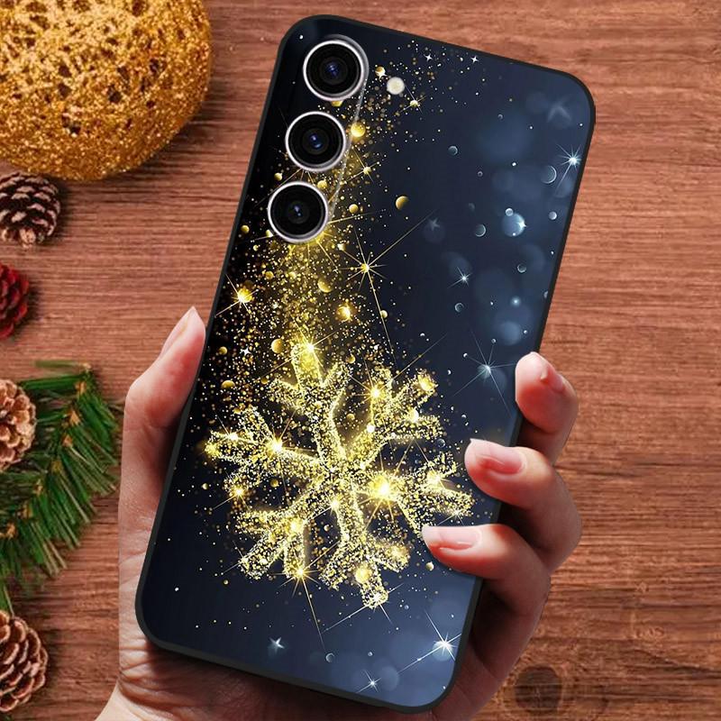 Рождественская расписная обложка для Samsung Galaxy S25 Ultra S25Plus Чехол Силиконовый Мягкий Фундас для Samsung S25 Plus Чехол для телефона s 25