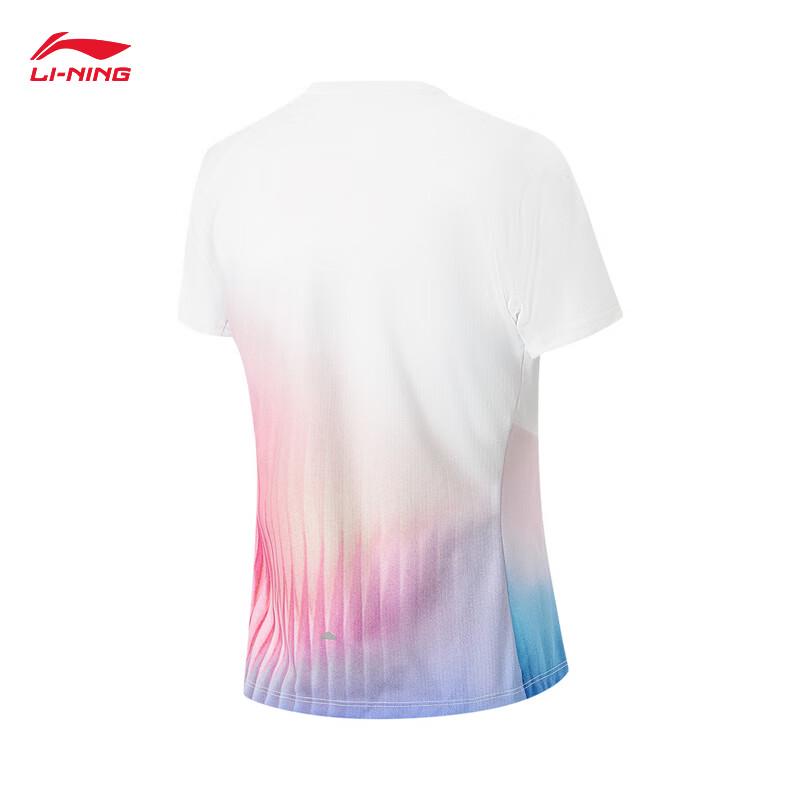 Li-Ning Женская быстросохнущая охлаждающая футболка с коротким рукавом ATSW146