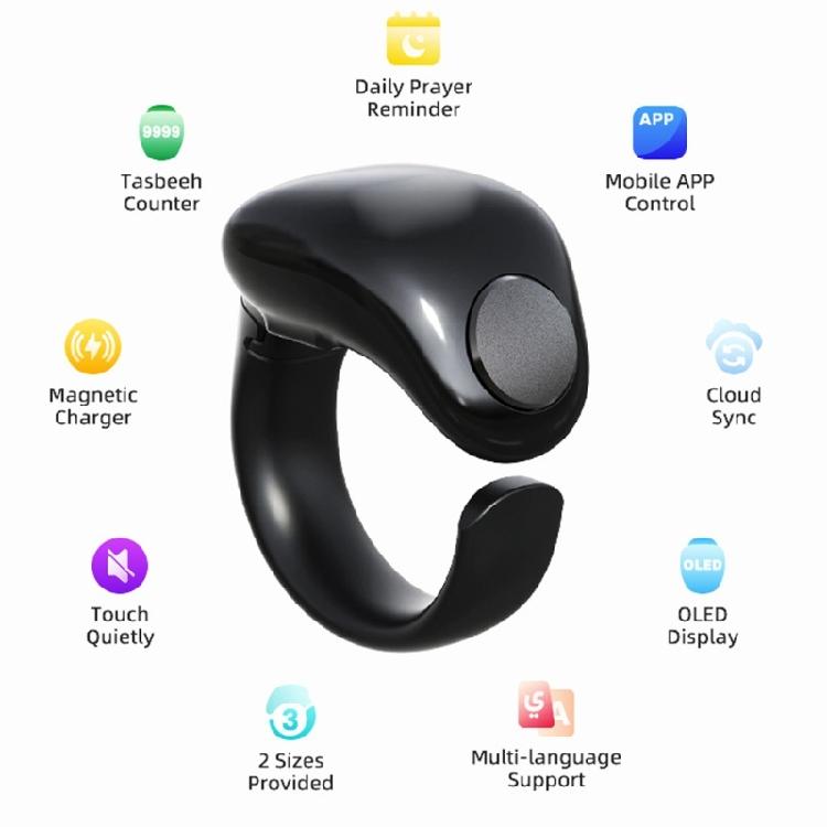 Электронный счетчик тасбих Weslamic Itasbih Zikr Цифровой счетный аксессуар для молитв, до 9999 отсчетов, водонепроницаемый