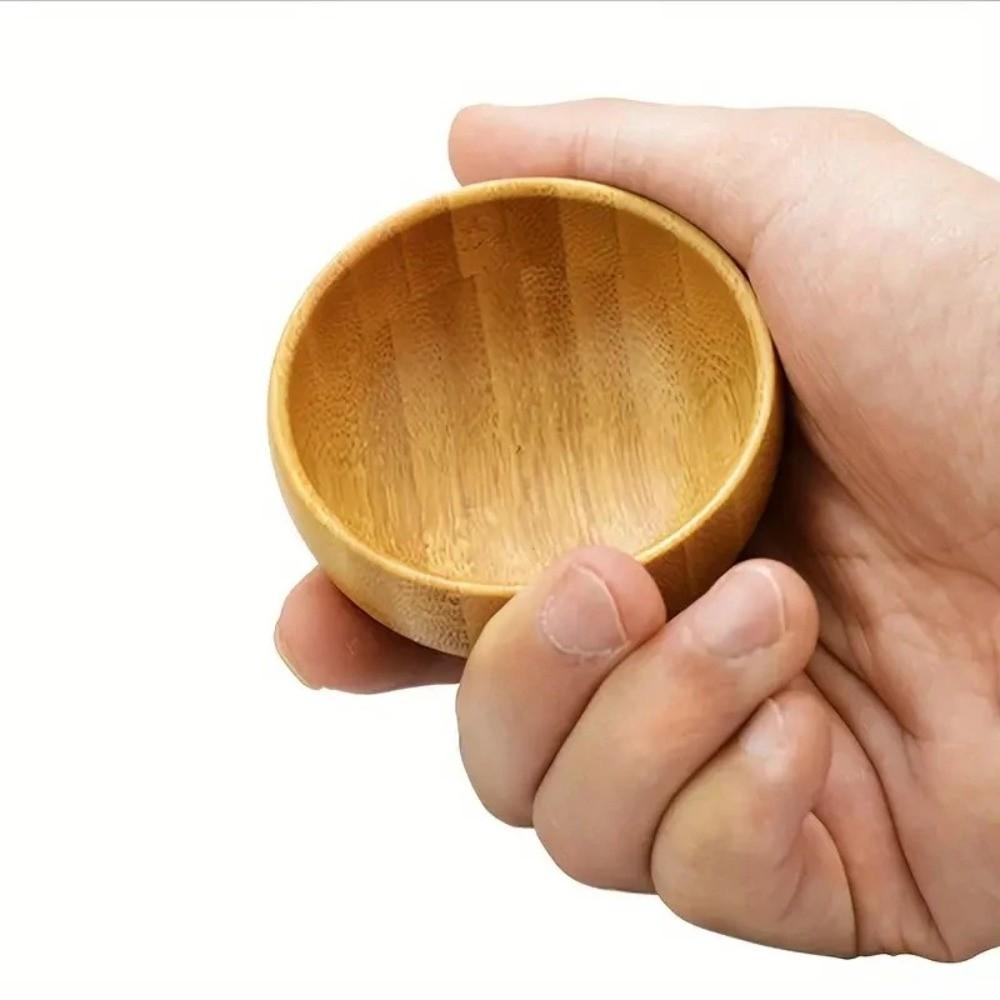 Mini Size Wood Mask Bowl Bamboo Mud Mask Application Tool Bamboo Spatula Spoon Cosmetic Mixing