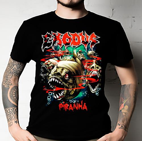 Exodus - Piranha T-Shirt UNISEX ALL SIZE