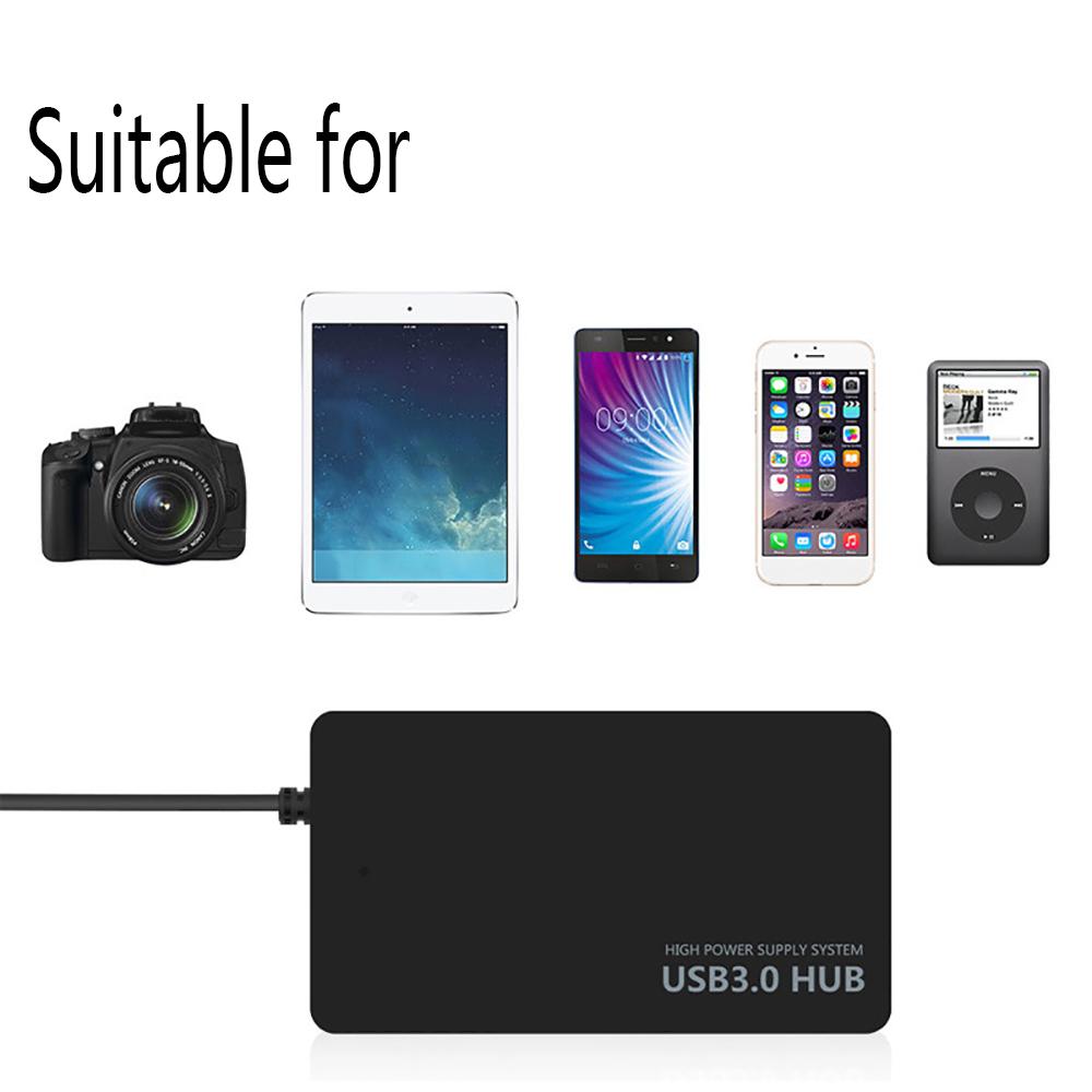 4 Ports Hub USB3.0 High Speed Adapter Multi Splitter 5Gbps For Desktop PC Laptop