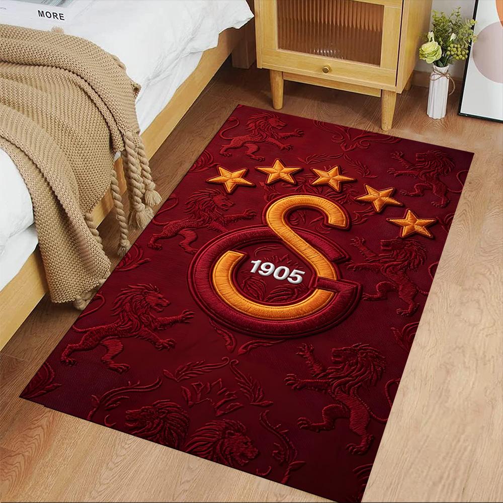 Lion Emblem Area Rug Perfect for Kitchen Playrooms Outdoor Study room Anti-slip Rug Decorate Offices Luxury Gift for Birthday, Christmas, Wedding