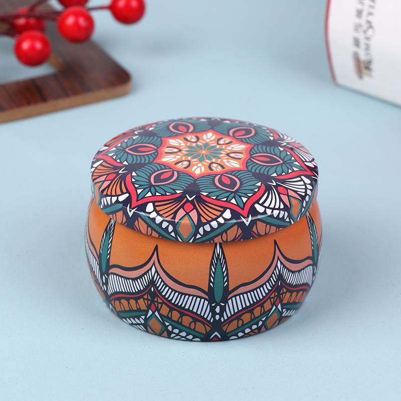 Винтажная жестяная банка для свечей, конфет, печенья, коробка для хранения сухих специй, подходящая для самостоятельного изготовления свечей, косметической мази, Рождество