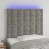 VidaXL LED Headboard Bedroom Furniture Single Bed Accessory Headboard Bed Frame Interior Light Grey 3122900