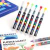 Marker Pens Hot Sale Straight-liquid Student Art Soft-tip Brush Large Capacity Stackable Color Pressure-free Color Marker Pens