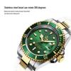 Мужские зеленые часы Submariner Date из нержавеющей стали – Высококлассный минимализм, Водонепроницаемые, Вращающийся безель, Спортивный дизайн для студентов