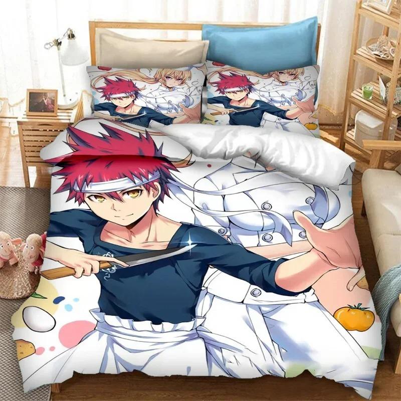 Аниме Food Wars Shokugeki no Soma Постельное белье Пододеяльник Спальня Одеяло Twin King Size Покрывало Домашний Текстиль