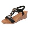 Comfortable Shoes Bohemian New Fashion Rhinestone Sandals Platform Wedge Heel Women's Shoes