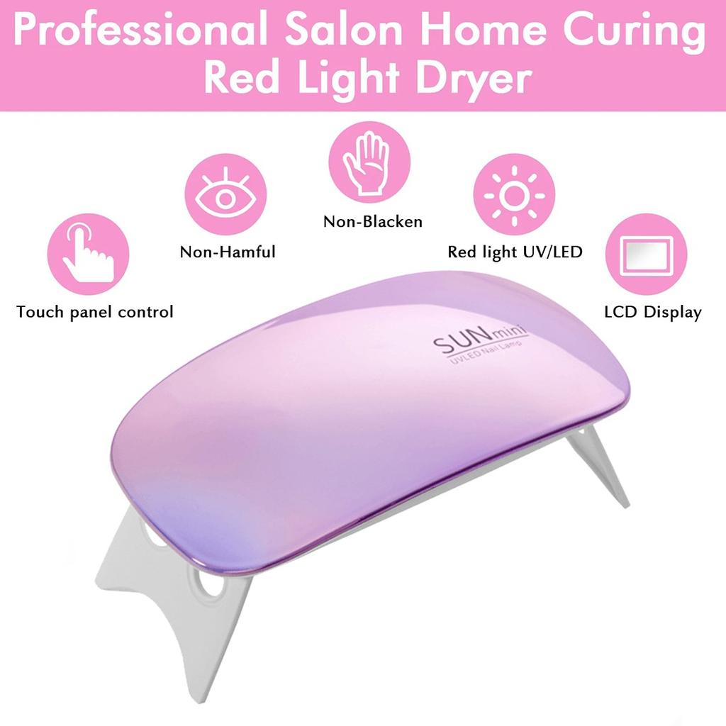 Машина для сушки ногтей УФ-светодиодная лампа Портативный USB-кабель для домашнего использования Мини-УФ-лампа для сушки гель-лака Инструменты для дизайна ногтей