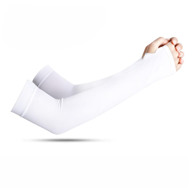 Sun Protection Ice Silk Polyester Sleeves Summer Cycling Outdoor Men's Driving Arm Sleeves Long Style