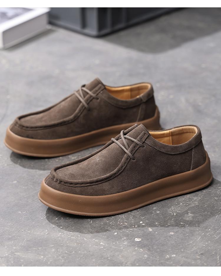 Модные мужские замшевые кроссовки на шнуровке с низким верхом, весенние дышащие удобные повседневные туфли, легкие, корейская мода для поездок на работу