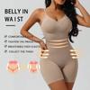 Women's Sexy Backless Full Body Shapewear Bodysuit, Tummy Control Waist Trainer Mid Thigh Shaper, Plus Size Seamless Butt Lifting Slimming Underwear