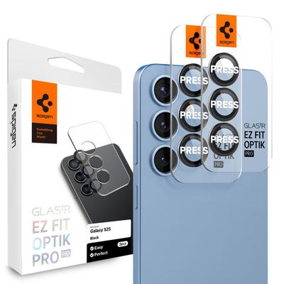 Защитная пленка для камеры Spigen Optik Pro Glas.tr Ez Fit Camera Protector 2 шт. Galaxy S25 Черный