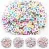 High Quality Necklace Bracelet Acrylic Beads Wholesale Fashion 100 Pcs/6mm DIY Crafts New Letter For Jewelry Making High-quality