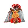 Christmas Drawstring Bags Bell Santa Claus Snowman Storage Bag Door Candy Stocking Large Capacity Handbag Holder New Year