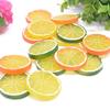 3 Colors Artificial Fruit Simulation Lemon Slices Fake Fruit Model Party Kitchen Wedding Decoration Pack of 10