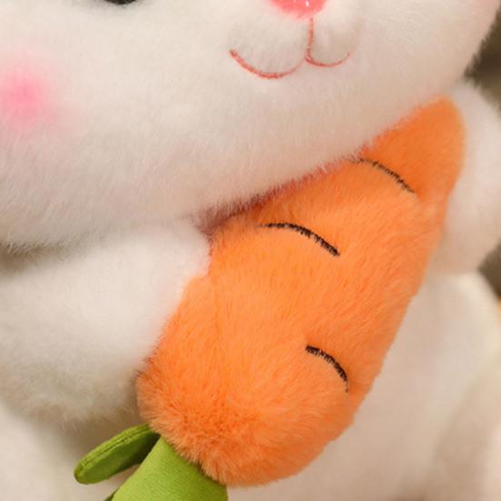 Плюшевая игрушка-кролик «Держи морковку», мультяшный кролик, кукла, плюшевый орнамент, детская подушка-компаньон, мягкая мультяшная плюшевая игрушка-кукла, пасхальная игрушка