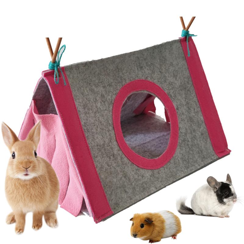 RUI RUI YU, палатка для маленьких животных, убежище, дом, гнездо для домашних животных, кровать-укрытие с круглым окном для хомяка, крысы, ежа