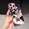 Чехол для мобильного телефона Overlord Albedo Jelly Двухслойный Розово-красный для iPhone 17 16 15 14 13 12 11 Air Pro Max Plus Защитный