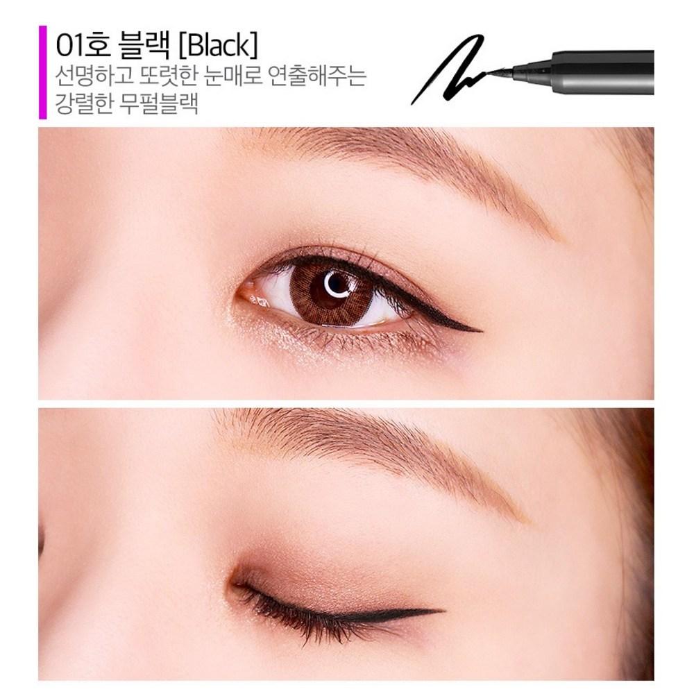 J.Mu 1+1 тушь для ресниц с эффектом неразмазывания + подводка для глаз, подкручивающая тушь + карандаш черного цвета, 1 шт.