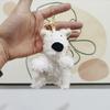 Adorable West Highland Terrier Plush Keychain Cute Couple Bag Charm Doll Toy