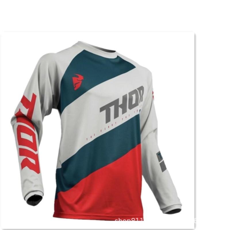 Long Sleeve Motocross Jersey Quick Dry Mountain Bike Cycling Shirt All Genders