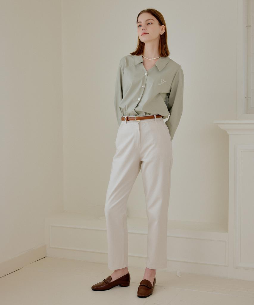 YUPPE Cotton Crop Pants_Ivory
