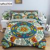 Exotic Sea Turtle Duvet Cover Microfiber Marine Life Geometric Comforter Cover 3D Ocean Theme Bedding Set Double Twin King Size