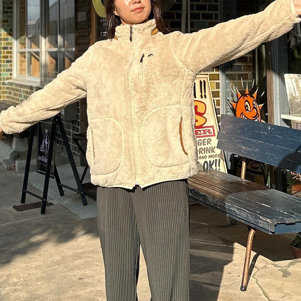 Логотип Spark Женская куртка-боа с подкладкой и длинным ворсом, Размеры M, L и LL (L, 07 Вино)