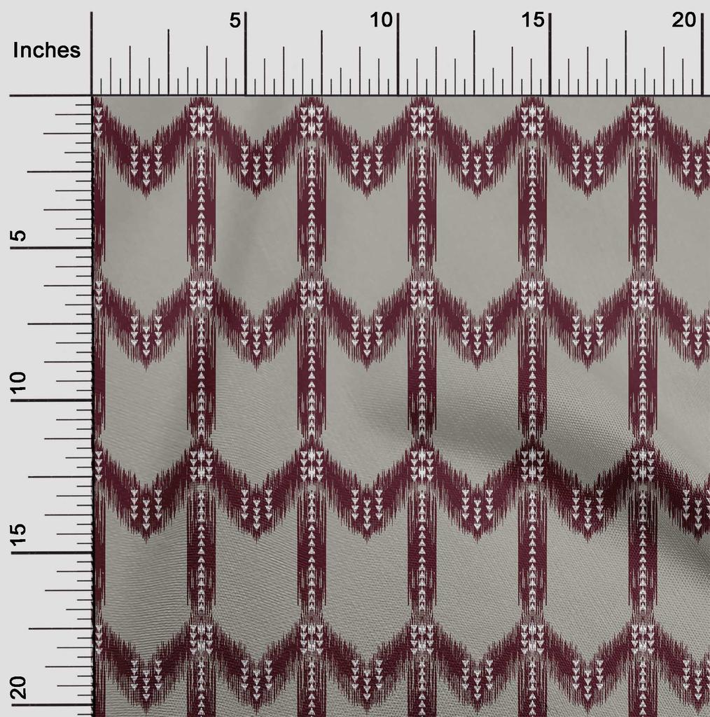 oneOone Хлопчатобумажная гибкая ткань с принтом Chevron Ikat шириной 40 дюймов в ярдах