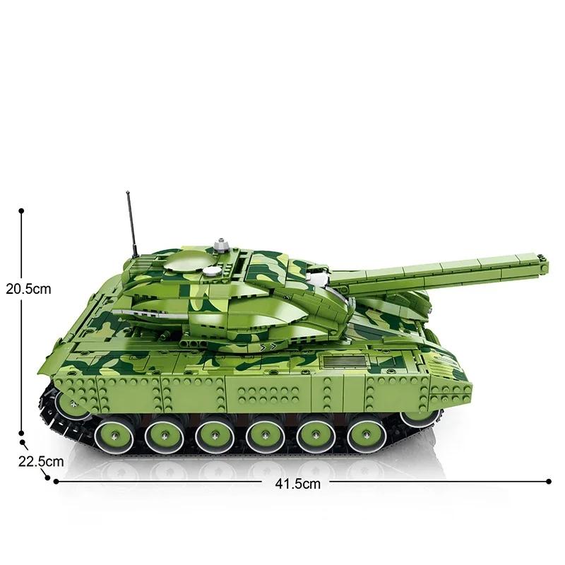 1516 шт. Военный Танк Строительные Блоки Вторая Мировая Война Армия Тяжелый Танк Модель Оружия Модель Танка на Пульте Управления Кирпичики Игрушки Подарки для Детей