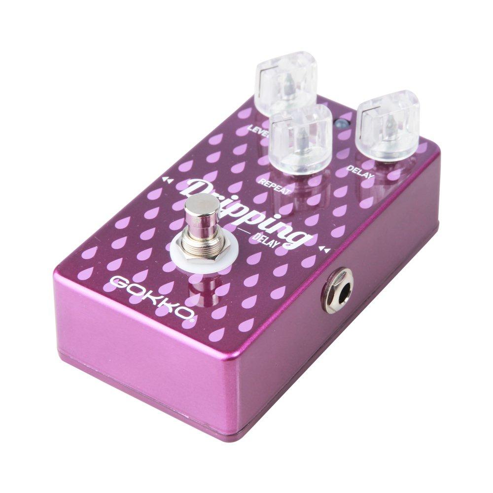 GOKKO AUDIO GK-22 Капающий Delay Гитарная Педаль Эффектов (Аналоговая технология, время задержки 600 мс, креативные функции модуляции для теплого, насыщенного ревербератора)
