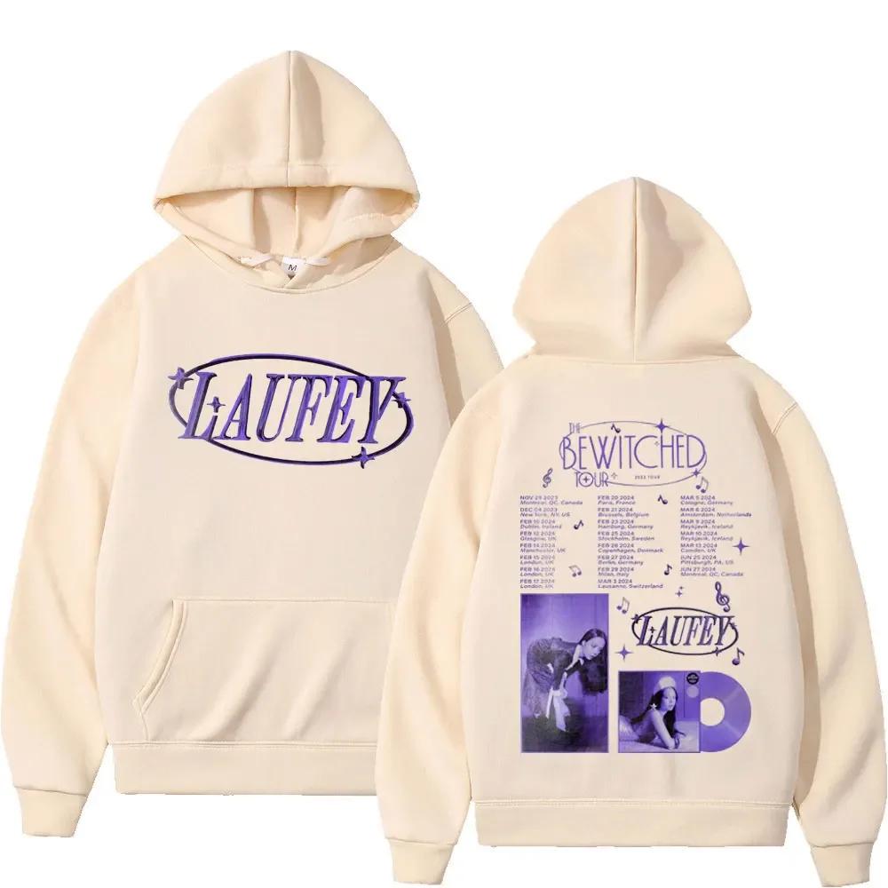 Певица Лауфей The Bewitted Tour Печатная толстовка с капюшоном Модный тренд Эстетика Спортивная одежда Harajuku Hip Hop толстовка с капюшоном для мужчин и женщин