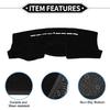 Dash Cover Compatible for Hyundai Tucson 2005-2009, Non-Slip Dash Cover Mat Polyester Black Front Dash Cover Mat