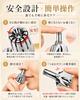 Manual Nose Hair Trimmer, 3D Rotary Blade, Antibacterial Titanium, No Charging, Joigeo