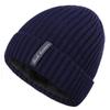 Men's Winter Knitted Wool Hat - Thickened, Warm, Ear Protection, Windproof, Outdoor Hood.