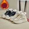 Autumn and Winter High Top Shoes Fleece-lined Thickened Sneakers Soft Bottom Warm Keeping Women's Cotton Shoes