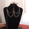 Tassel Rhinestone Head Chain Crown Wedding Headband Fairy Forehead Chain  Women