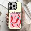 Чехол для телефона L-Love Красный Перец Для iPhone 17, 16, 15, 14, 13, 12, 11 Plus, Pro Max Конфетный Серебряный Покрытие Внутри