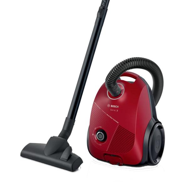 Bosch BGSL2RD1 Bagged Vacuum Cleaner, 600 W, Anti-Allergy Filter, Red
